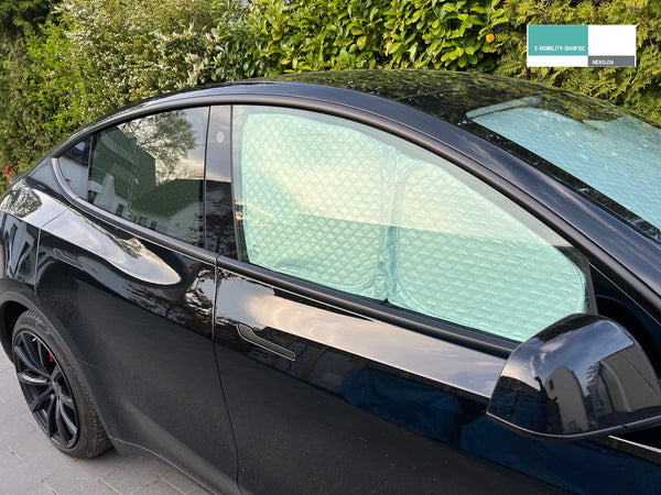 Tesla Model Y Premium Privacy Shields - Außenansicht, E-Mobility Shop