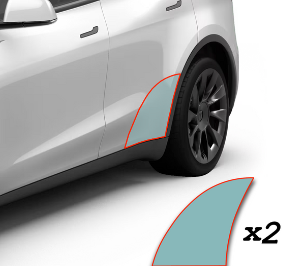 Tesla Model Y Schutzfolie - 2er Set, hintere Schweller - PPF Paint Protection Film