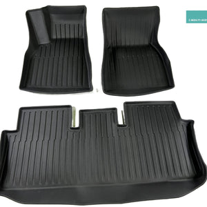 Model S 2023 Allwetter Fußmatten Set - 3-teilig, Gummimatten, E-Mobility Shop