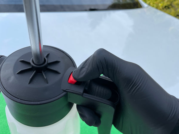 Sprühflasche für Snow-Foam, Schaumsprüher mit Handpumpe