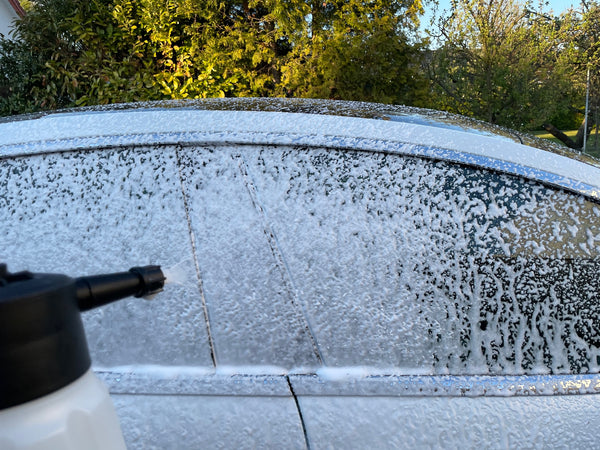 Sprühflasche für Snow-Foam, Schaumsprüher mit Handpumpe
