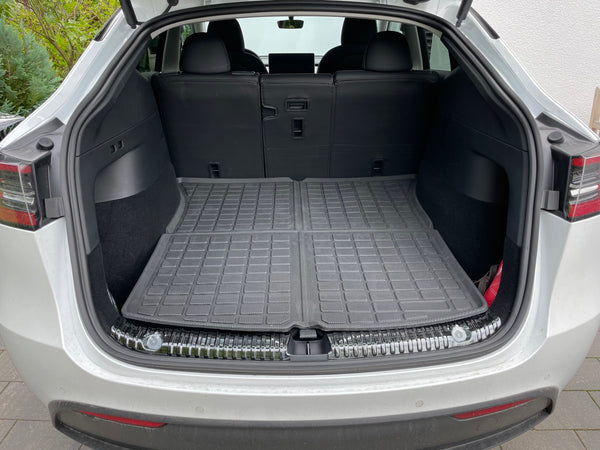 Tesla Model Y Kofferraum Ladekantenschutz Alu schwarz