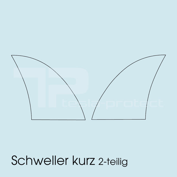 Tesla Model Y Schutzfolie - 2er Set, hintere Schweller - PPF Paint Protection Film