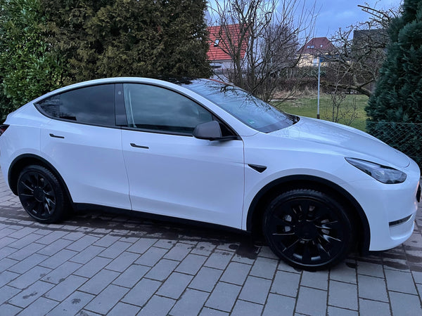 Tesla Model Y Echt Carbon Spiegelabdeckungen - matt
