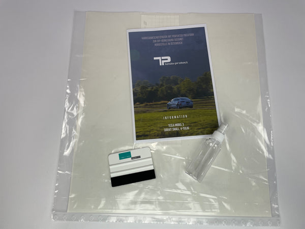 Tesla Model 3 Schutzfolie - 4er Set, hintere Schweller und Radlauf