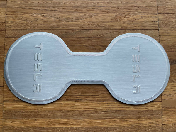 Tesla Model 3 und Y Alu Flaschenhalter-Einsatz - Cup Holder Inlet