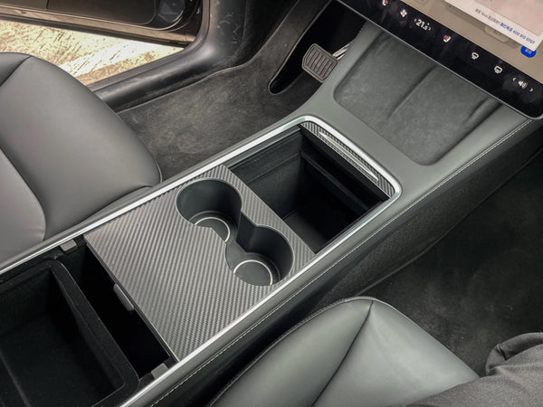 Tesla Model 3 Refresh und Y - Mittelkonsolen Folie zum Aufkleben, E-Mobility Shop