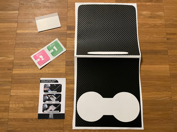 Tesla Model 3 Refresh und Y - Mittelkonsolen Folie zum Aufkleben, E-Mobility Shop