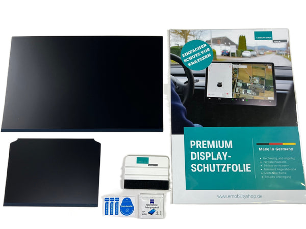 Tesla Model S und X ab 2023 - Bildschirm-Schutzfolie Komplettset- Matt - Display vorne und hinten