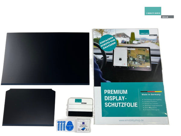 Tesla Model S und X ab 2023 - Bildschirm-Schutzfolie Komplettset- Matt - Display vorne und hinten